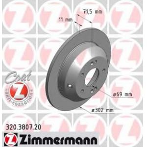 спирачен диск ZIMMERMANN 320.3807.20