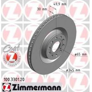 спирачен диск ZIMMERMANN 100.3301.20 