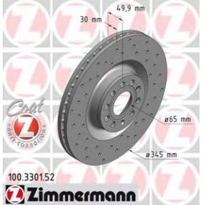 спирачен диск ZIMMERMANN 100.3301.52 