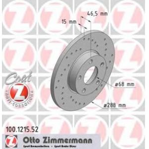 спирачен диск ZIMMERMANN 100.1215.52 