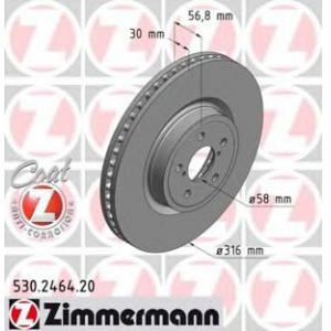 спирачен диск ZIMMERMANN 530.2464.20