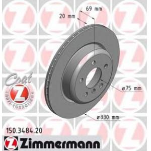 спирачен диск ZIMMERMANN 150.3484.20