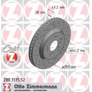 спирачен диск ZIMMERMANN 280.3175.52