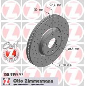 спирачен диск ZIMMERMANN 100.3355.52