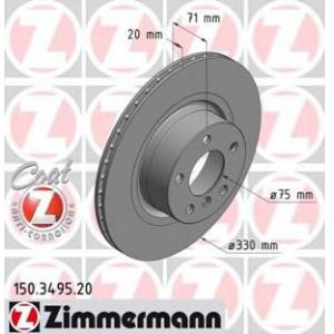 спирачен диск ZIMMERMANN 150.3495.20