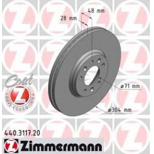 спирачен диск ZIMMERMANN 440.3117.20