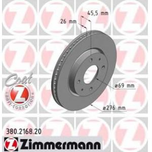 спирачен диск ZIMMERMANN 380.2168.20