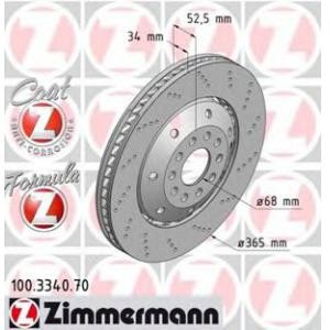 спирачен диск ZIMMERMANN 100.3340.70
