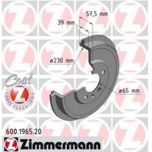 спирачен барабан ZIMMERMANN 600.1965.20