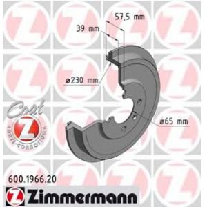 спирачен барабан ZIMMERMANN 600.1966.20