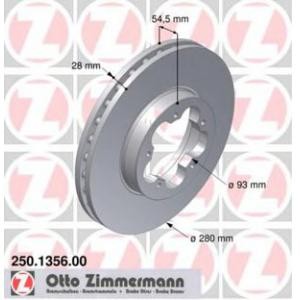 спирачен диск ZIMMERMANN 250.1356.00 