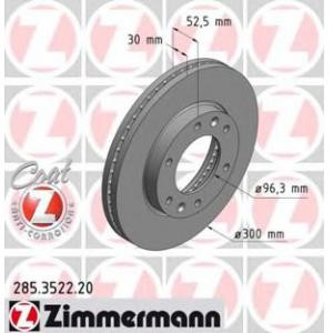 спирачен диск ZIMMERMANN 285.3522.20