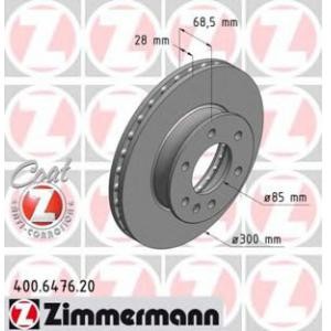 спирачен диск ZIMMERMANN 400.6476.20