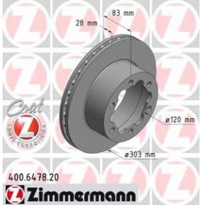 спирачен диск ZIMMERMANN 400.6478.20 