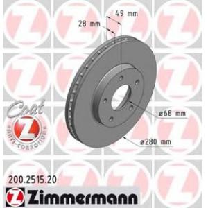 спирачен диск ZIMMERMANN 200.2515.20