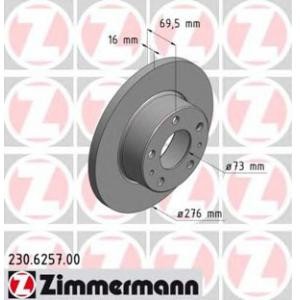 спирачен диск ZIMMERMANN 230.6257.00 