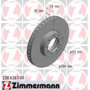 спирачен диск ZIMMERMANN 230.6267.00 