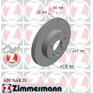 спирачен диск ZIMMERMANN 400.1448.20 