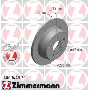 спирачен диск ZIMMERMANN 400.1449.20 