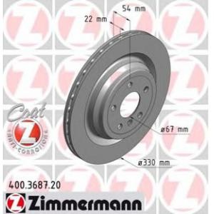 спирачен диск ZIMMERMANN 400.3687.20