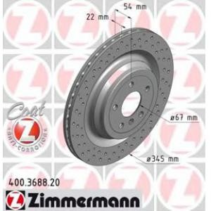 спирачен диск ZIMMERMANN 400.3688.20