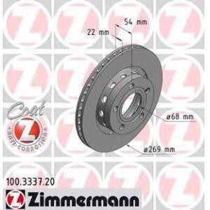спирачен диск ZIMMERMANN 100.3337.20