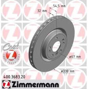 спирачен диск ZIMMERMANN 400.3683.20