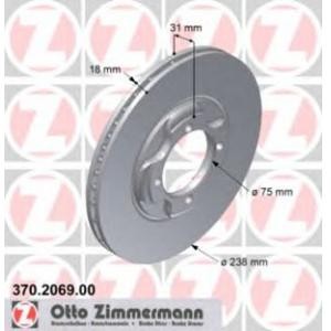 спирачен диск ZIMMERMANN 370.2069.00 