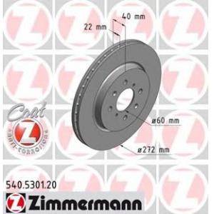 спирачен диск ZIMMERMANN 540.5301.20