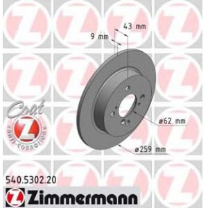 спирачен диск ZIMMERMANN 540.5302.20