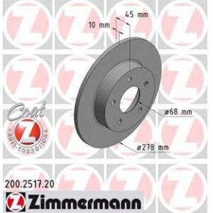спирачен диск ZIMMERMANN 200.2517.20