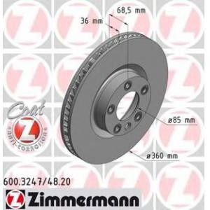 спирачен диск ZIMMERMANN 600.3248.20