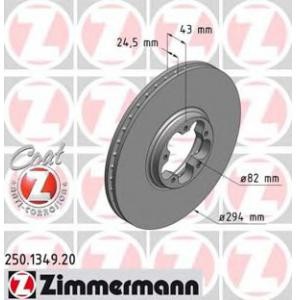 спирачен диск ZIMMERMANN 250.1349.20