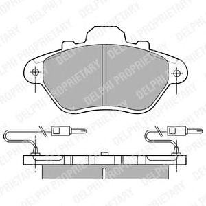накладки DELPHI LP654 