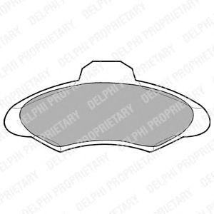 накладки DELPHI LP673 