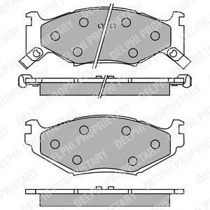 накладки DELPHI LP891 