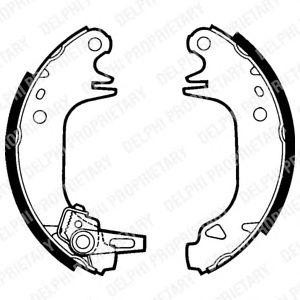 комплект спирачни челюсти DELPHI LS1382