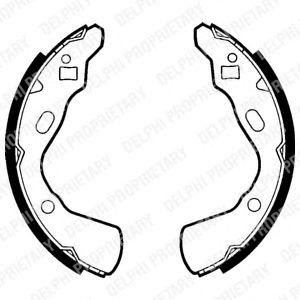 комплект спирачни челюсти DELPHI LS1437 