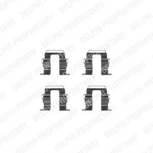 комплект принадлежности, дискови накладки DELPHI LX0256
