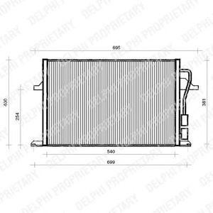 радиатор за климатик DELPHI TSP0225112 