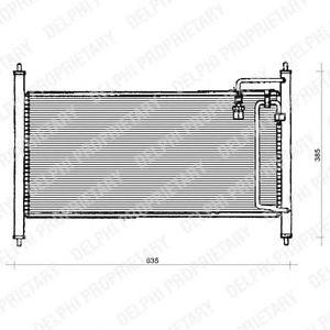 радиатор за климатик DELPHI TSP0225129
