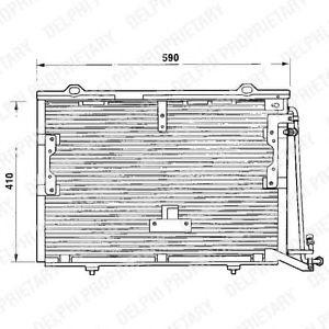 радиатор за климатик DELPHI TSP0225193