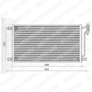 радиатор за климатик DELPHI TSP0225236