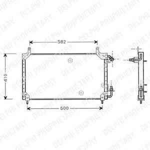 радиатор за климатик DELPHI TSP0225413