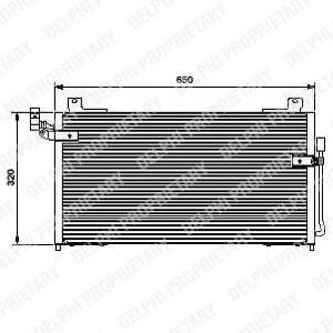 радиатор за климатик DELPHI TSP0225427 