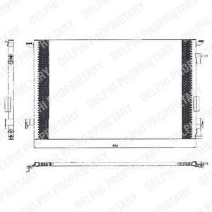 радиатор за климатик DELPHI TSP0225463 