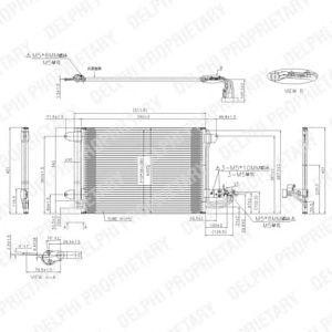 радиатор за климатик DELPHI TSP0225482