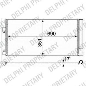 радиатор за климатик DELPHI TSP0225638 
