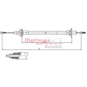 въжен механизъм, задействане на съединителя METZGER 10.2412
