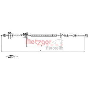въжен механизъм, задействане на съединителя METZGER 10.338